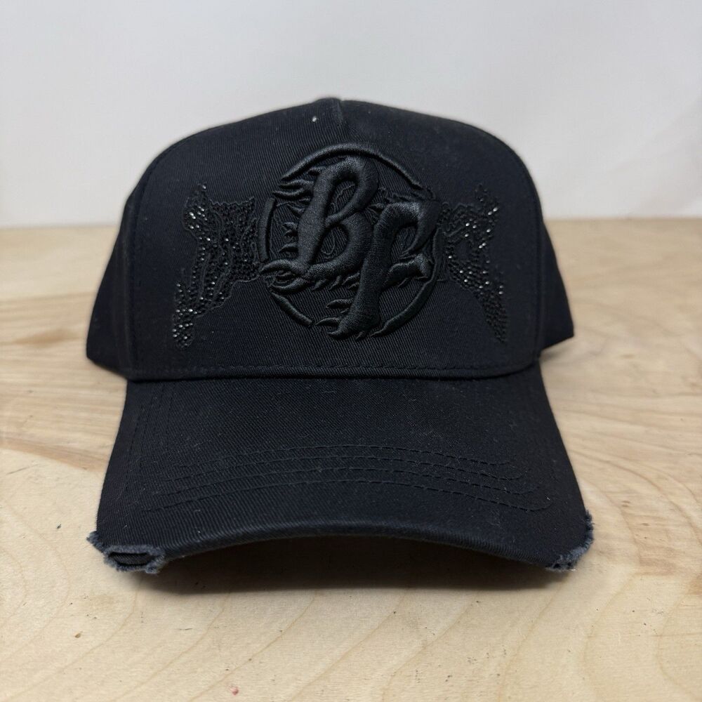 All Black Brainnfreeze Logo SnapBack Hat Cap